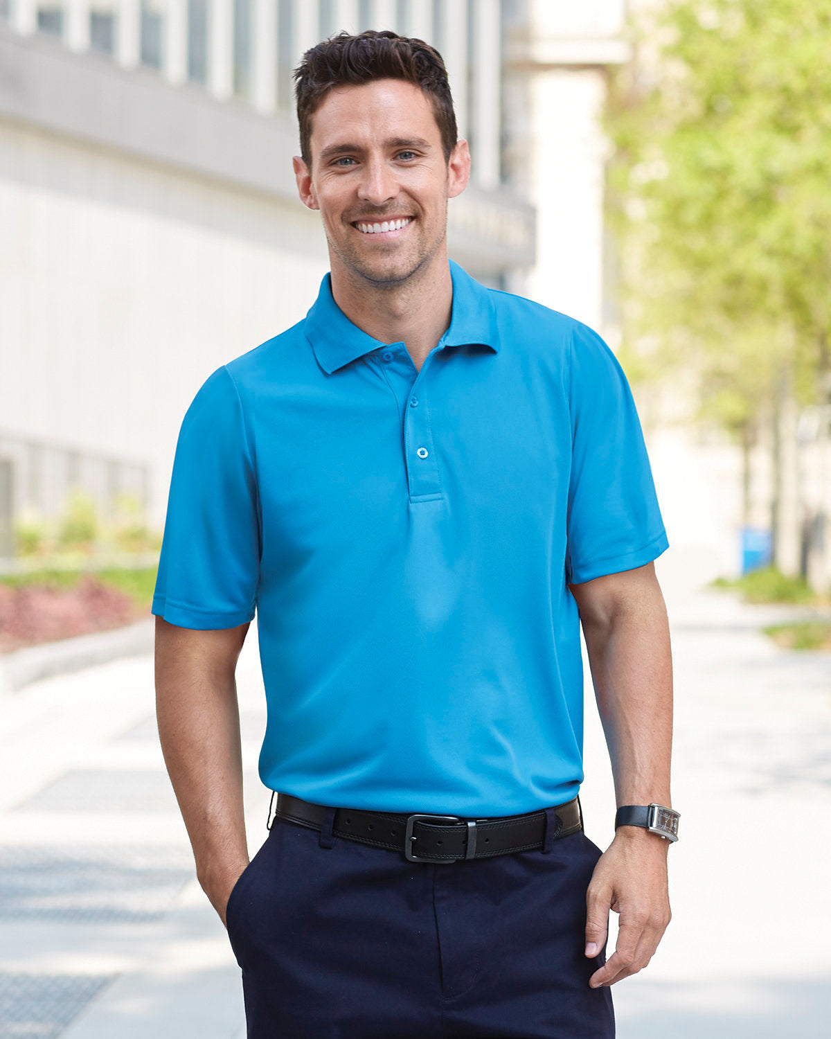 Custom Embroidered Logo CORE365 Men's Origin Performance Piqué Polo