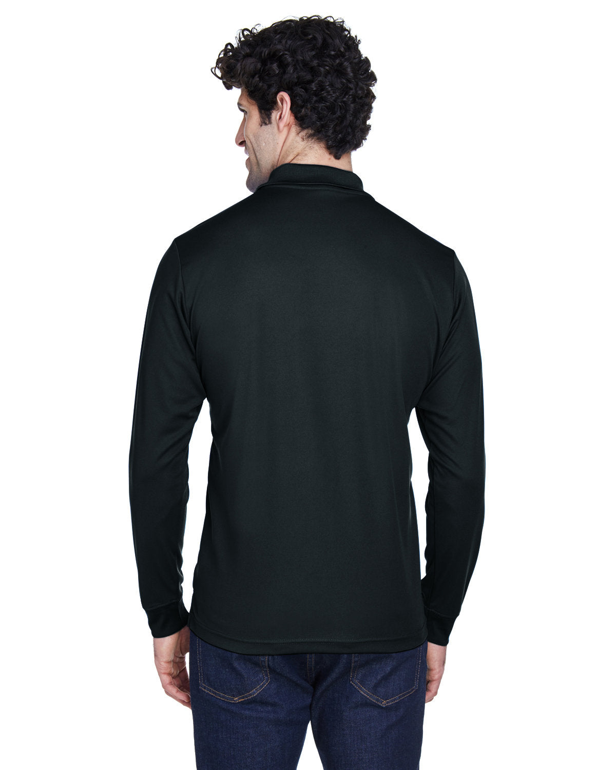 Custom Embroidered Logo CORE365 Men's Pinnacle Performance Long-Sleeve Piqué Polo